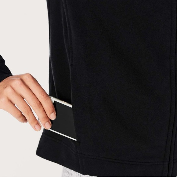 Lululemon Wind Down Jacket Full Zip Black Size 6 - Picture 2 of 12